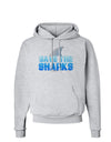 Save The Sharks - Fin Color Hoodie Sweatshirt by TooLoud-Hoodie-TooLoud-AshGray-Small-Davson Sales