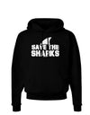 Save The Sharks - Fin Dark Hoodie Sweatshirt-Hoodie-TooLoud-Black-Small-Davson Sales