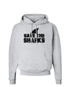 Save The Sharks - Fin Hoodie Sweatshirt-Hoodie-TooLoud-AshGray-Small-Davson Sales