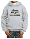 Sawdust is Man Glitter Youth Hoodie Pullover Sweatshirt by TooLoud-Youth Hoodie-TooLoud-Ash-XS-Davson Sales