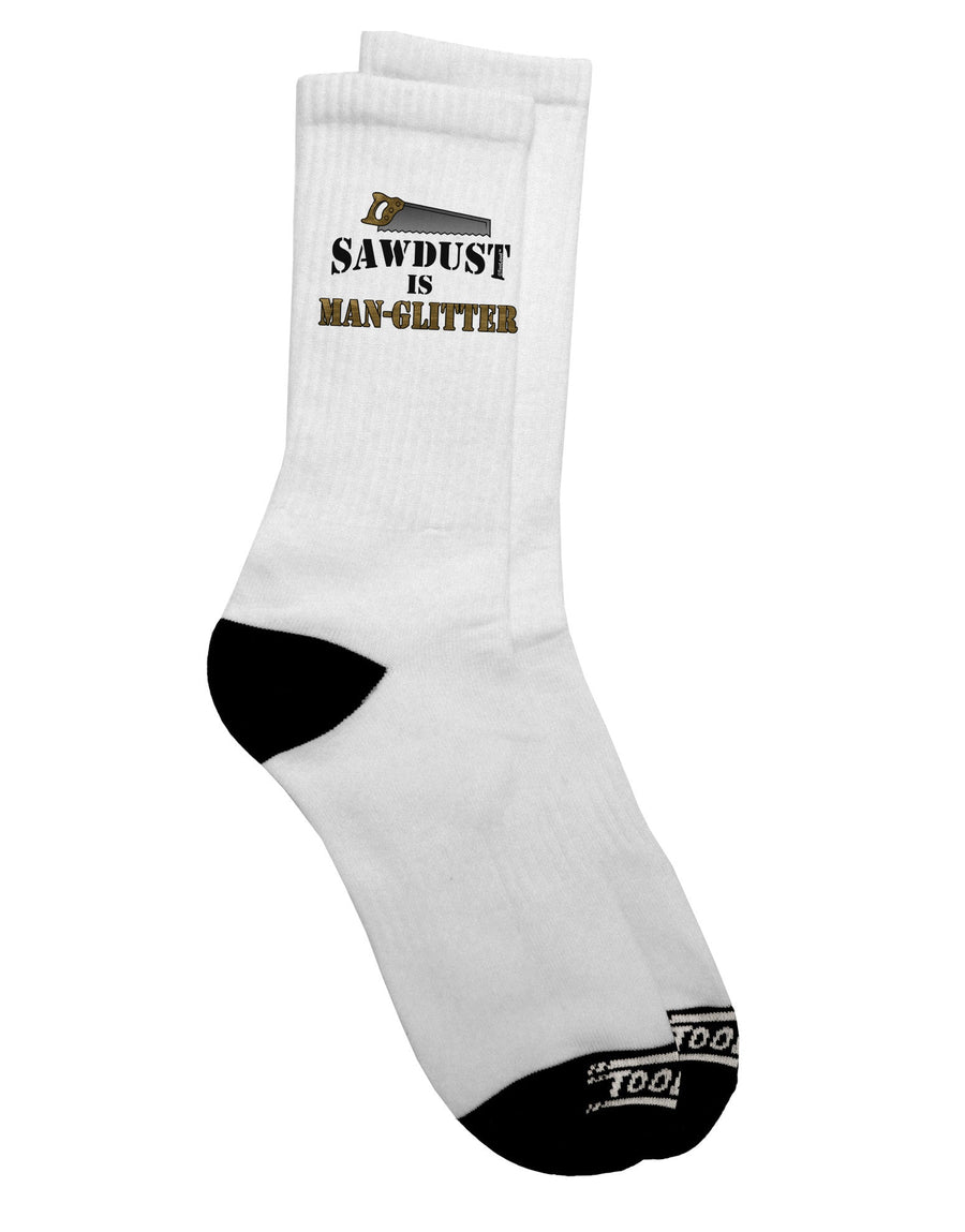 Sawdust: The Ultimate Symbol of Masculinity - Adult Crew Socks by TooLoud-Socks-TooLoud-White-Ladies-4-6-Davson Sales