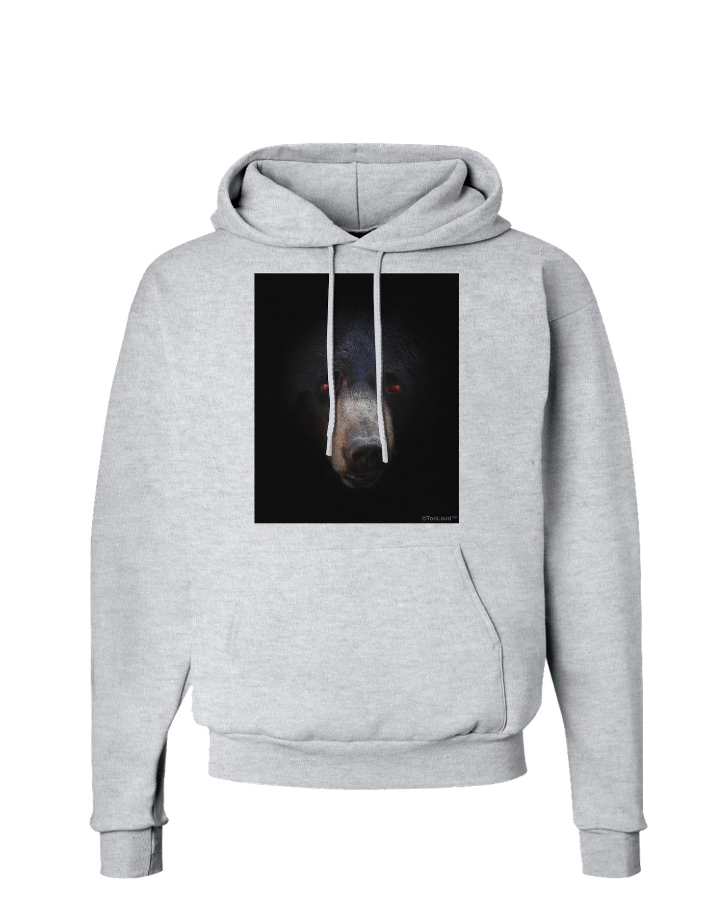 Scary Black Bear Hoodie Sweatshirt-Hoodie-TooLoud-AshGray-Small-Davson Sales