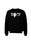 Scary Boo Text Adult Dark Sweatshirt-Sweatshirts-TooLoud-Black-Small-Davson Sales