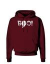 Scary Boo Text Dark Hoodie Sweatshirt-Hoodie-TooLoud-Maroon-Small-Davson Sales