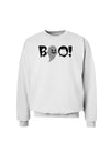 Scary Boo Text Sweatshirt-Sweatshirts-TooLoud-White-Small-Davson Sales