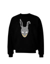Scary Bunny Face Adult Dark Sweatshirt-Sweatshirts-TooLoud-Black-Small-Davson Sales