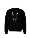 Scary Bunny Face Black Adult Dark Sweatshirt-Sweatshirts-TooLoud-Black-Small-Davson Sales