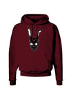 Scary Bunny Face Black Dark Hoodie Sweatshirt-Hoodie-TooLoud-Maroon-Small-Davson Sales