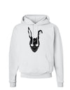 Scary Bunny Face Black Hoodie Sweatshirt-Hoodie-TooLoud-White-Small-Davson Sales