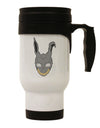 Scary Bunny Face Stainless Steel 14oz Travel Mug-Travel Mugs-TooLoud-White-Davson Sales