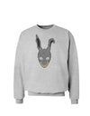 Scary Bunny Face Sweatshirt-Sweatshirts-TooLoud-AshGray-Small-Davson Sales