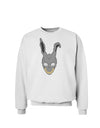 Scary Bunny Face Sweatshirt-Sweatshirts-TooLoud-White-Small-Davson Sales