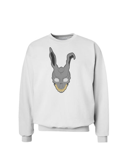 Scary Bunny Face Sweatshirt-Sweatshirts-TooLoud-White-Small-Davson Sales