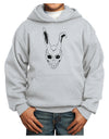 Scary Bunny Face White Distressed Youth Hoodie Pullover Sweatshirt-Youth Hoodie-TooLoud-Ash-XS-Davson Sales