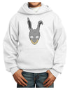 Scary Bunny Face Youth Hoodie Pullover Sweatshirt-Youth Hoodie-TooLoud-White-XS-Davson Sales
