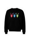 Scary Bunny Tri-color Adult Dark Sweatshirt-Sweatshirts-TooLoud-Black-Small-Davson Sales