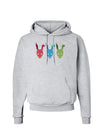 Scary Bunny Tri-color Hoodie Sweatshirt-Hoodie-TooLoud-AshGray-Small-Davson Sales