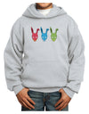 Scary Bunny Tri-color Youth Hoodie Pullover Sweatshirt-Youth Hoodie-TooLoud-Ash-XS-Davson Sales