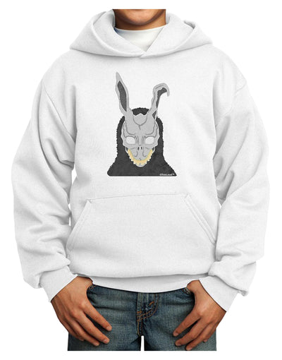 Scary Buny Face Watercolor Youth Hoodie Pullover Sweatshirt-Youth Hoodie-TooLoud-White-XS-Davson Sales