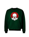 Scary Clown Face B - Halloween Adult Dark Sweatshirt-Sweatshirts-TooLoud-Deep-Forest-Green-Small-Davson Sales