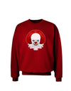Scary Clown Face B - Halloween Adult Dark Sweatshirt-Sweatshirts-TooLoud-Deep-Red-Small-Davson Sales