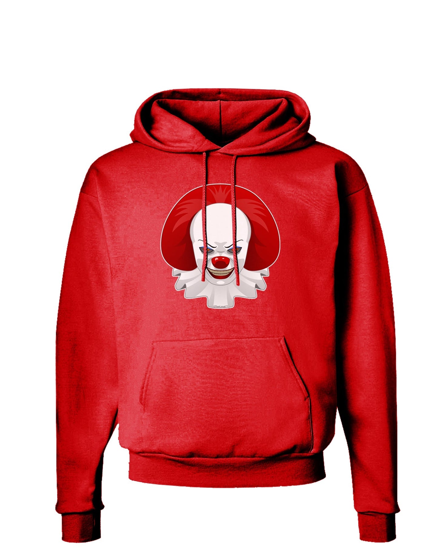 Scary Clown Face B - Halloween Dark Hoodie Sweatshirt-Hoodie-TooLoud-Red-Small-Davson Sales