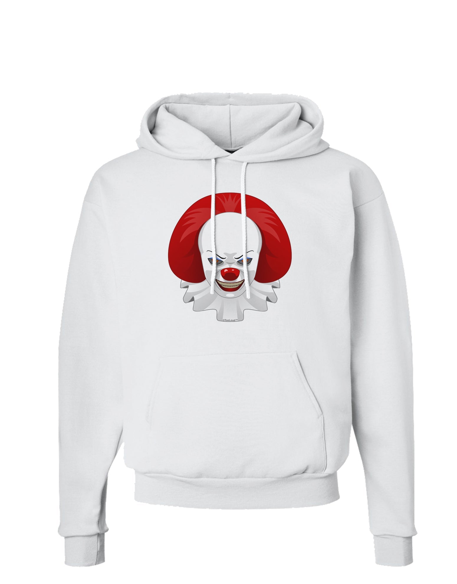 Scary Clown Face B - Halloween Hoodie Sweatshirt-Hoodie-TooLoud-White-Small-Davson Sales