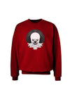 Scary Clown Grayscale Adult Dark Sweatshirt-Sweatshirts-TooLoud-Deep-Red-Small-Davson Sales