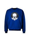 Scary Clown Grayscale Adult Dark Sweatshirt-Sweatshirts-TooLoud-Deep-Royal-Blue-Small-Davson Sales