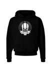 Scary Clown Grayscale Dark Hoodie Sweatshirt-Hoodie-TooLoud-Black-Small-Davson Sales