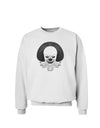 Scary Clown Grayscale Sweatshirt-Sweatshirts-TooLoud-White-Small-Davson Sales