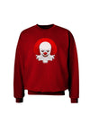 Scary Clown Watercolor Adult Dark Sweatshirt-Sweatshirts-TooLoud-Deep-Red-Small-Davson Sales