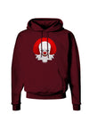 Scary Clown Watercolor Dark Hoodie Sweatshirt-Hoodie-TooLoud-Maroon-Small-Davson Sales