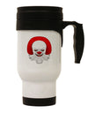 Scary Clown Watercolor Stainless Steel 14oz Travel Mug-Travel Mugs-TooLoud-White-Davson Sales