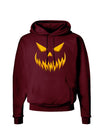 Scary Evil Jack O' Lantern Pumpkin Face Dark Hoodie Sweatshirt-Hoodie-TooLoud-Maroon-Small-Davson Sales