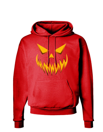 Scary Evil Jack O' Lantern Pumpkin Face Dark Hoodie Sweatshirt-Hoodie-TooLoud-Red-Small-Davson Sales