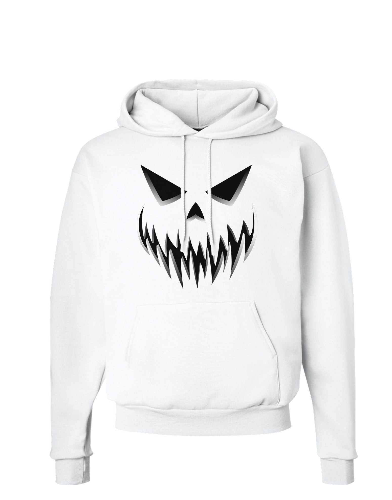 Scary Evil Jack O' Lantern Pumpkin Face Hoodie Sweatshirt-Hoodie-TooLoud-White-Small-Davson Sales