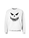 Scary Evil Jack O' Lantern Pumpkin Face Sweatshirt-Sweatshirts-TooLoud-White-Small-Davson Sales