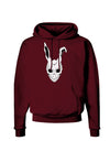Scary Face Bunny White Dark Hoodie Sweatshirt-Hoodie-TooLoud-Maroon-Small-Davson Sales