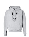 Scary Face Bunny White Hoodie Sweatshirt-Hoodie-TooLoud-AshGray-Small-Davson Sales