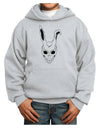 Scary Face Bunny White Youth Hoodie Pullover Sweatshirt-Youth Hoodie-TooLoud-Ash-XS-Davson Sales