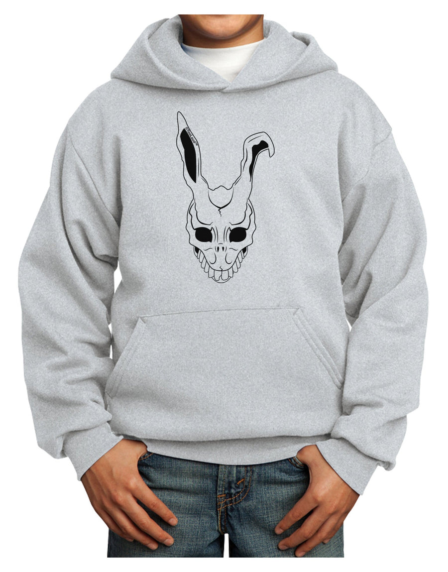 Scary Face Bunny White Youth Hoodie Pullover Sweatshirt-Youth Hoodie-TooLoud-White-XS-Davson Sales