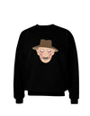 Scary Face With a Hat - Halloween Adult Dark Sweatshirt-Sweatshirts-TooLoud-Black-Small-Davson Sales
