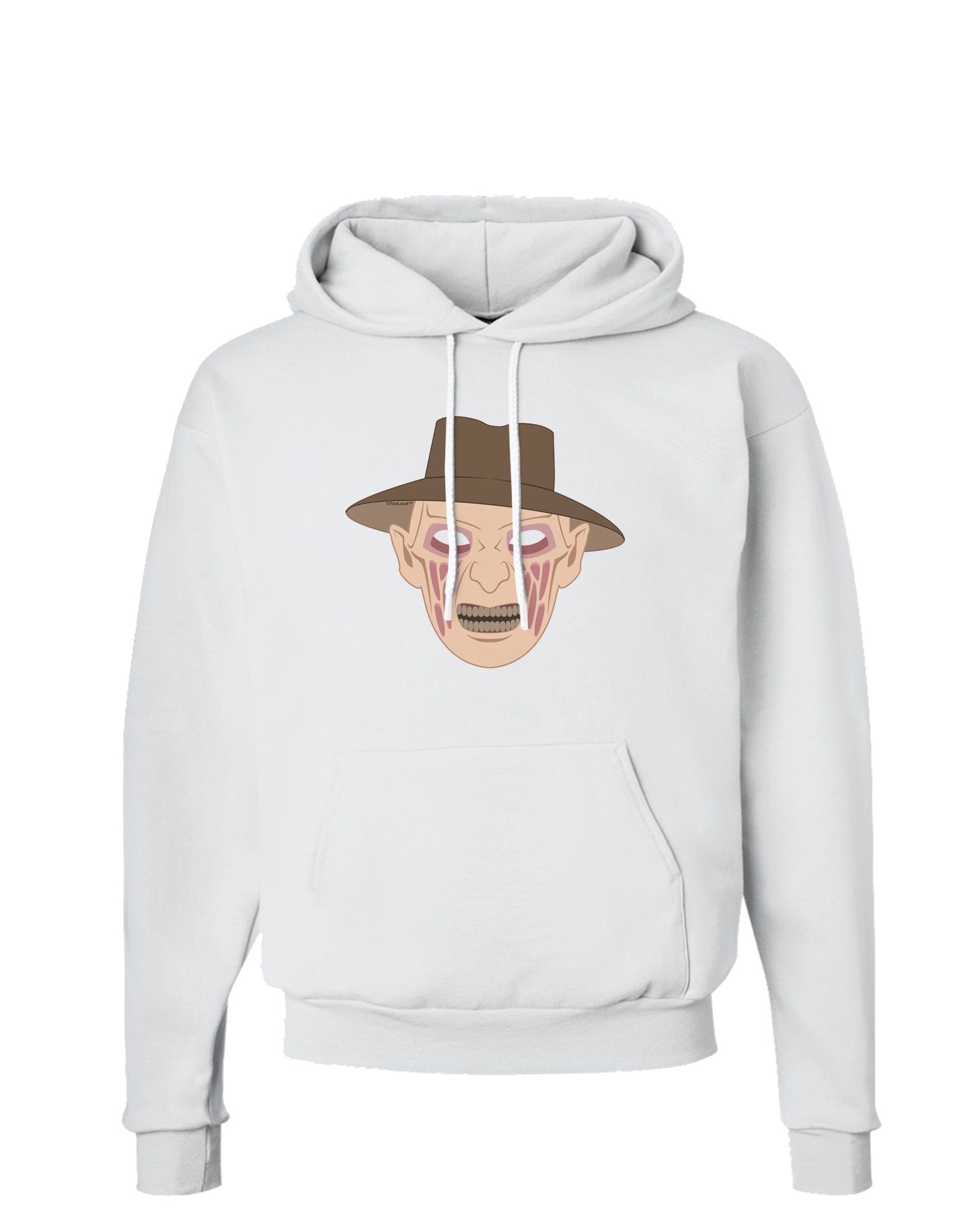 Scary Face With a Hat - Halloween Hoodie Sweatshirt-Hoodie-TooLoud-White-Small-Davson Sales