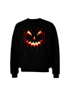 Scary Glow Evil Jack O Lantern Pumpkin Adult Dark Sweatshirt-Sweatshirts-TooLoud-Black-Small-Davson Sales