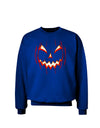 Scary Glow Evil Jack O Lantern Pumpkin Adult Dark Sweatshirt-Sweatshirts-TooLoud-Deep-Royal-Blue-Small-Davson Sales