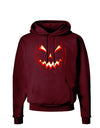 Scary Glow Evil Jack O Lantern Pumpkin Dark Hoodie Sweatshirt-Hoodie-TooLoud-Maroon-Small-Davson Sales
