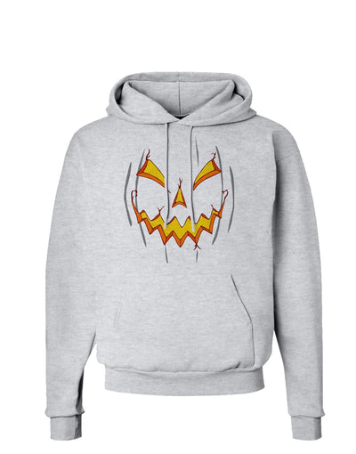 Scary Glow Evil Jack O Lantern Pumpkin Hoodie Sweatshirt-Hoodie-TooLoud-AshGray-Small-Davson Sales