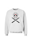Scary Mask With Machete - Halloween Sweatshirt-Sweatshirts-TooLoud-White-Small-Davson Sales