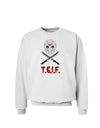 Scary Mask With Machete - TGIF Sweatshirt-Sweatshirts-TooLoud-White-Small-Davson Sales
